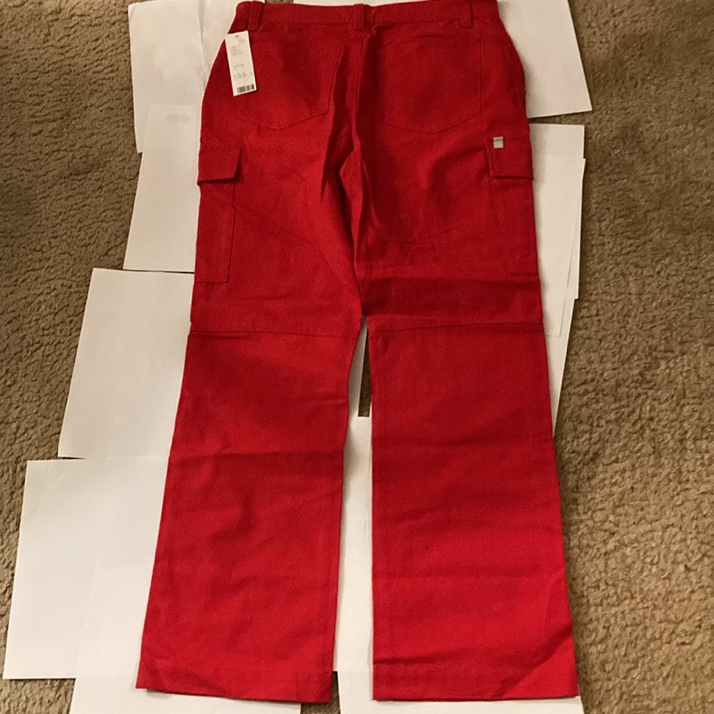 Red Cargo Pants - Picture 2 of 2